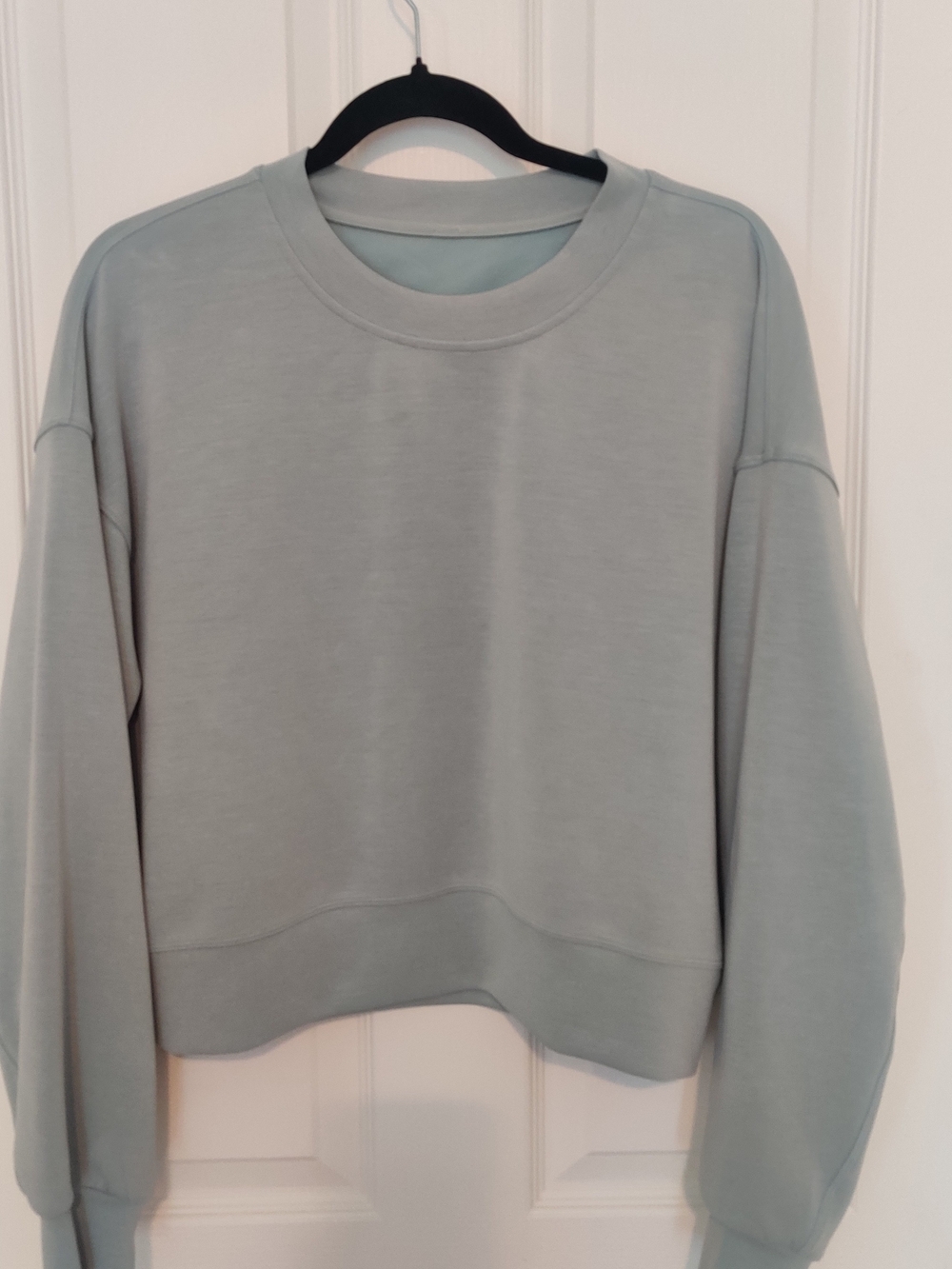 Lululemon Perfectly Oversized Softstreme Crew Cropped Sweatshirt Tidewater Teal
